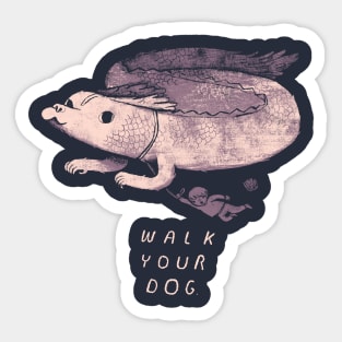 walk your dog Sticker
